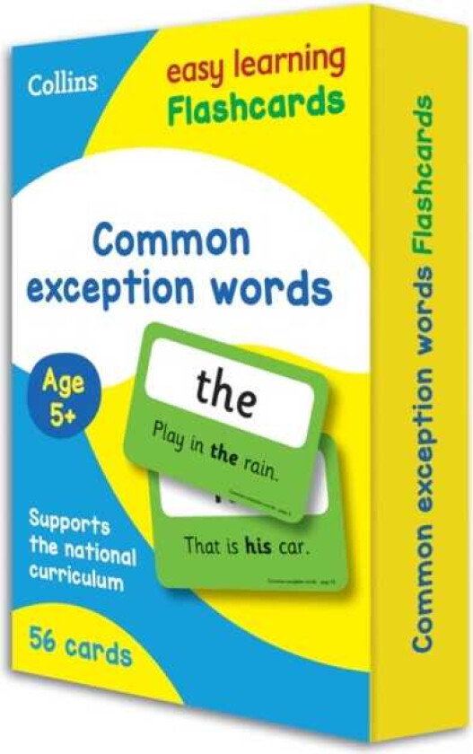 Common Exception Words Flashcards Ideal for Home Learning