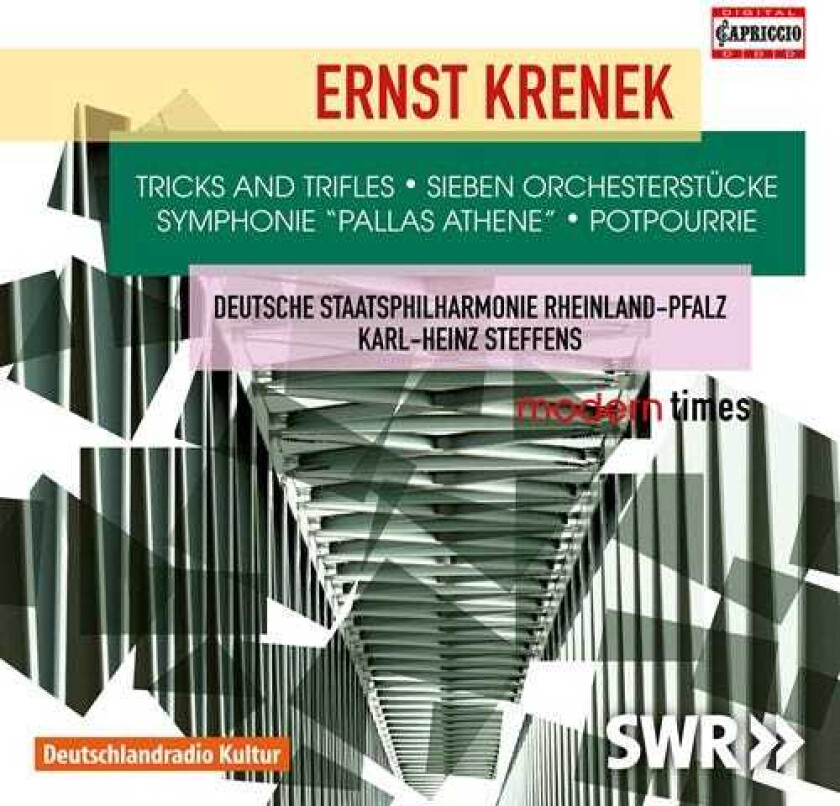 Ernst Krenek, Deutsche Staatsphilharmonie RheinlandPfalz, KarlHeinz Steffens Tricks And Trifles; Sieben Orchesterstücke; Krenek: Symphonie Pallas Athene; Potpourrie CD