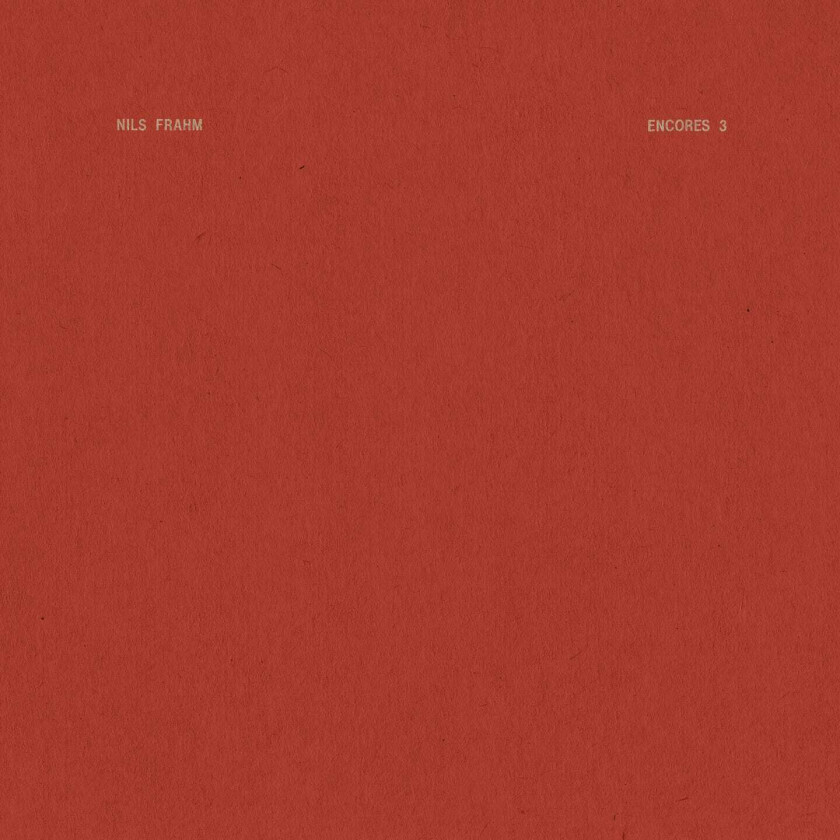 Nils Frahm Encores 3 LP/Vinyl