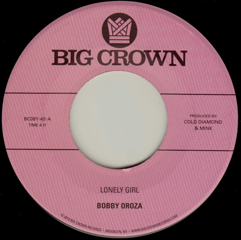 Bobby Oroza Lonely Girl B/W Alone Again LP/Vinyl