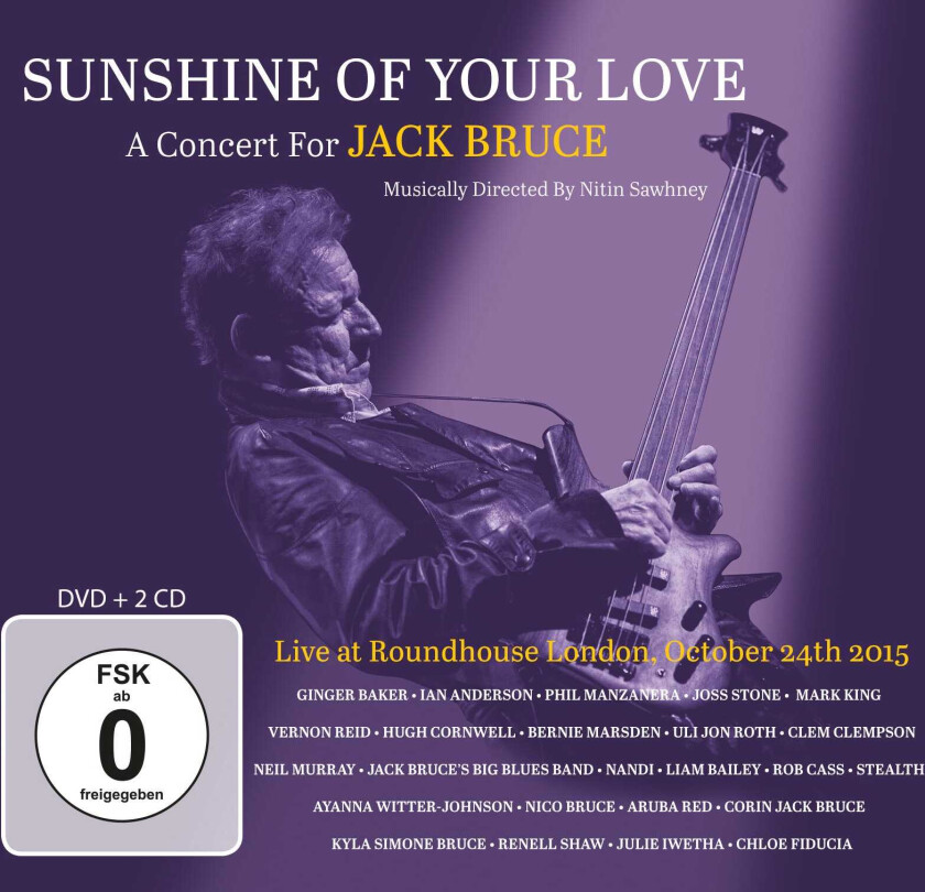 Diverse Artister, Jack Bruce Sunshine Of Your Love:Concert For Jack Bruce CD
