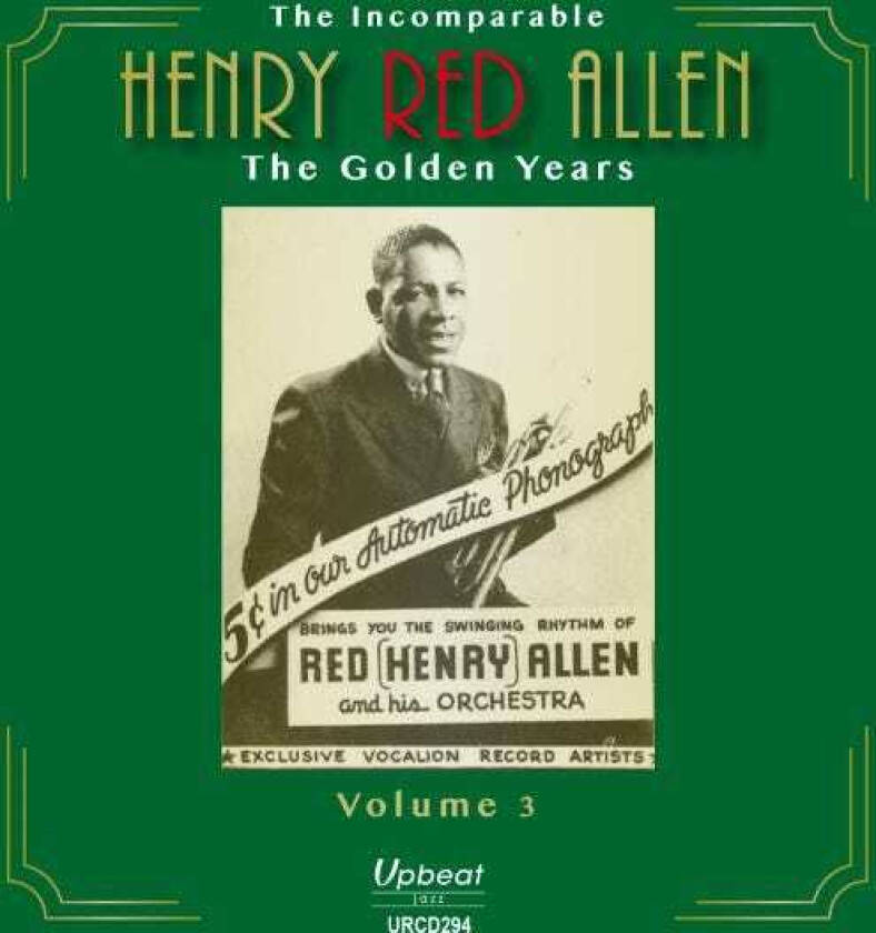 Henry Red Allen, Henry "Red" Allen Incomparable Golden Years 3 CD