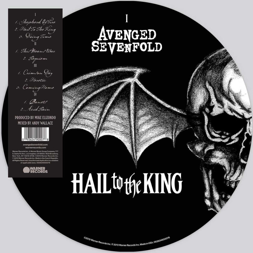 Avenged Sevenfold Hail To The King LP/Vinyl