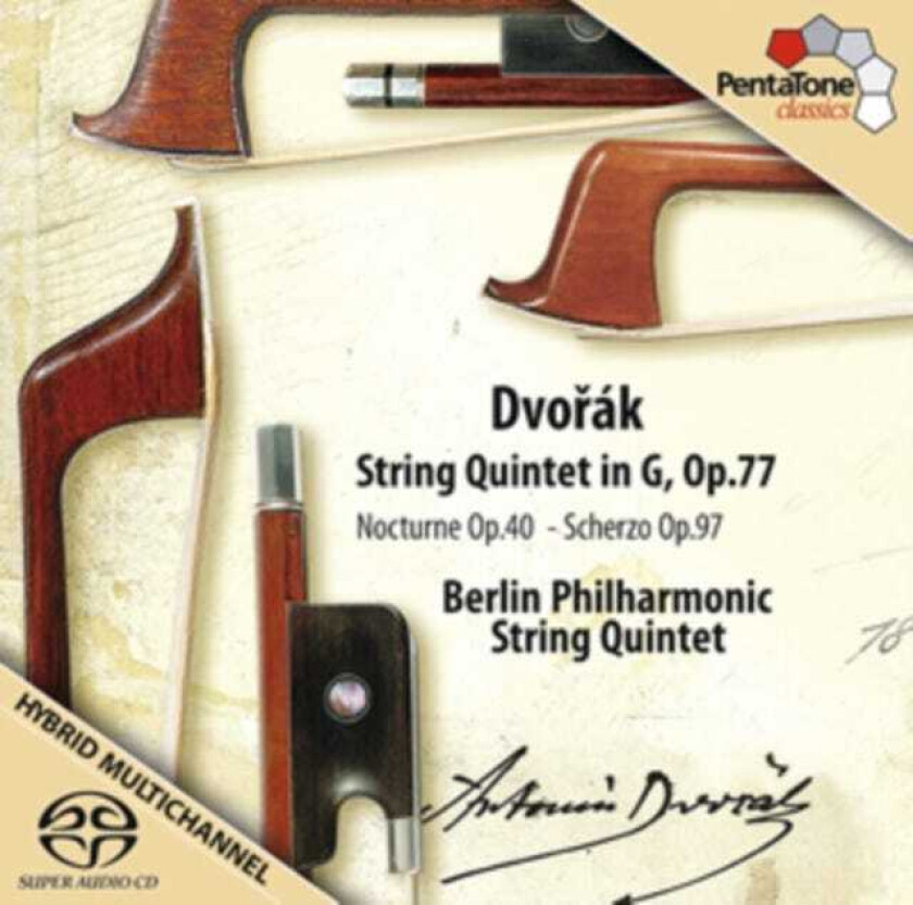 Berlin Philharmonic String Quintet Dvorak: String Quintet In G Op.77 CD