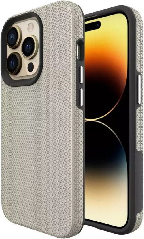 iPhone 15 Pro Plast Håndverker Deksel - Champagne Gull