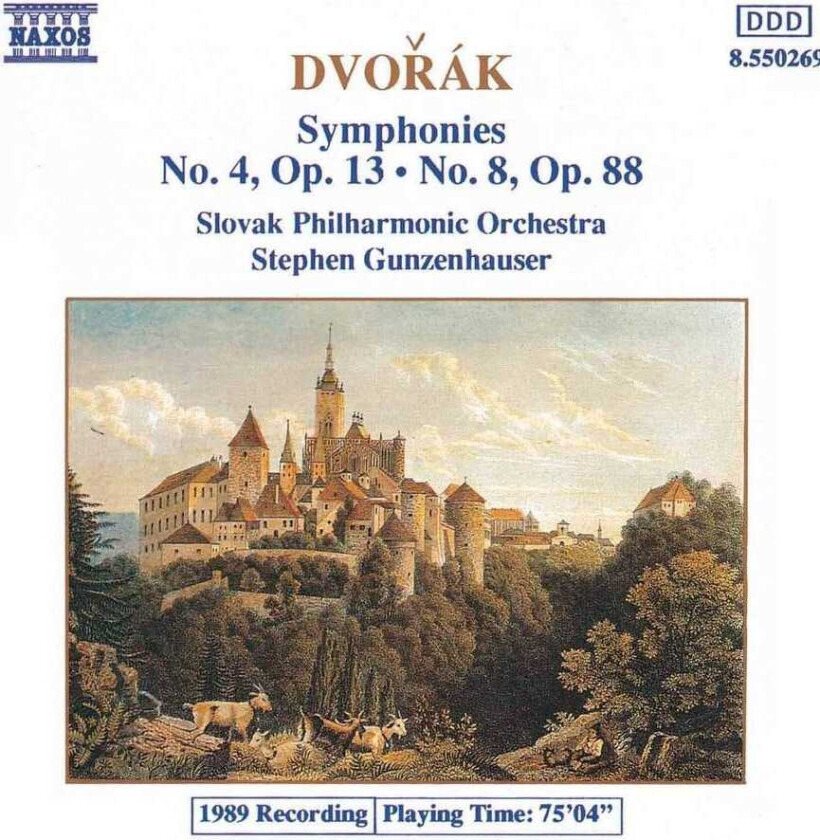 Stephen Gunzenhauser, Slovak Philharmonic Orchestra  Dvorák: Symphonies 4 and 8  CD