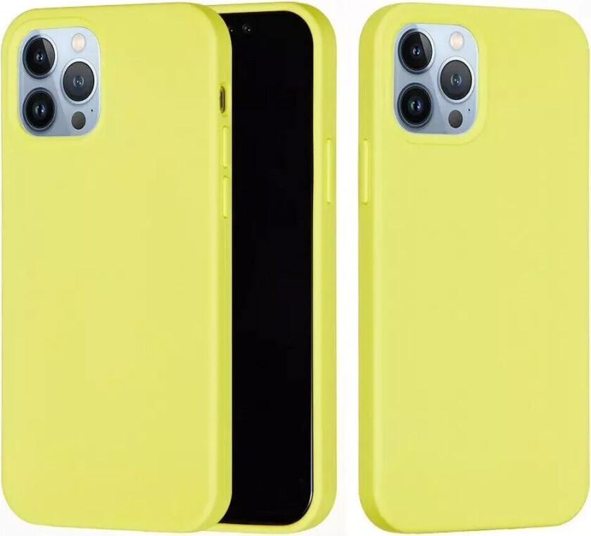 iPhone 15 Pro Silikon Deksel - Gul