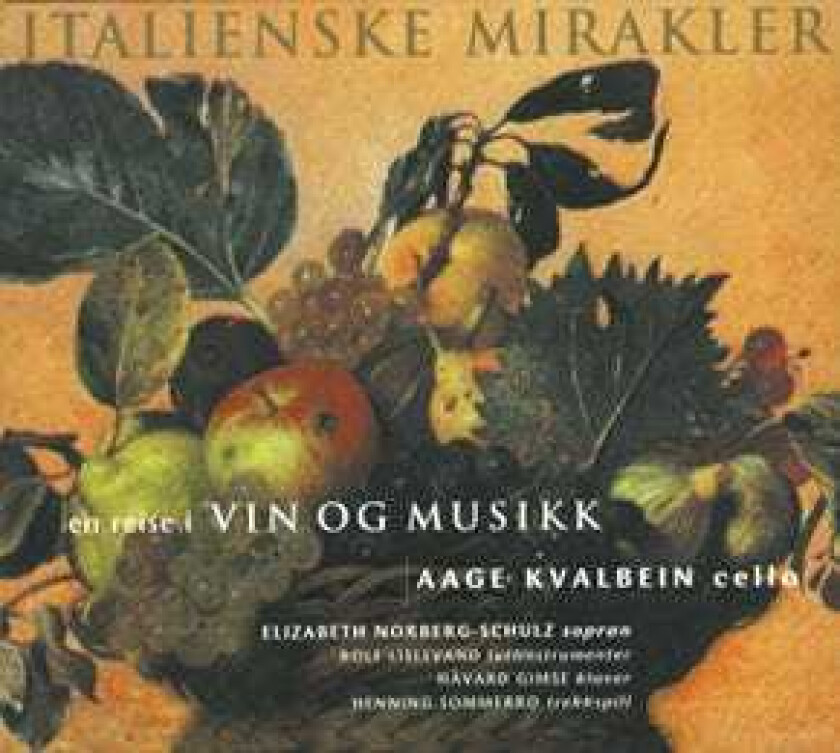 Henning Sommerro, Aage Kvalbein, Håvard Gimse, Rolf Lislevand, Elizabeth NorbergSchulz  Aage Kvalbein  Italienske Mirakler  CD