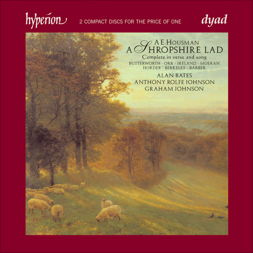 Graham Johnson, Mervyn Horder, Anthony Rolfe Johnson, George Butterworth, E.J. Moeran, Antony Howell, C W Orr  A Shropshire Lad  CD