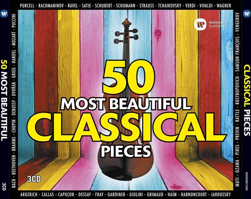 Diverse Klassisk  50 Most Beautiful Classical Pieces  CD