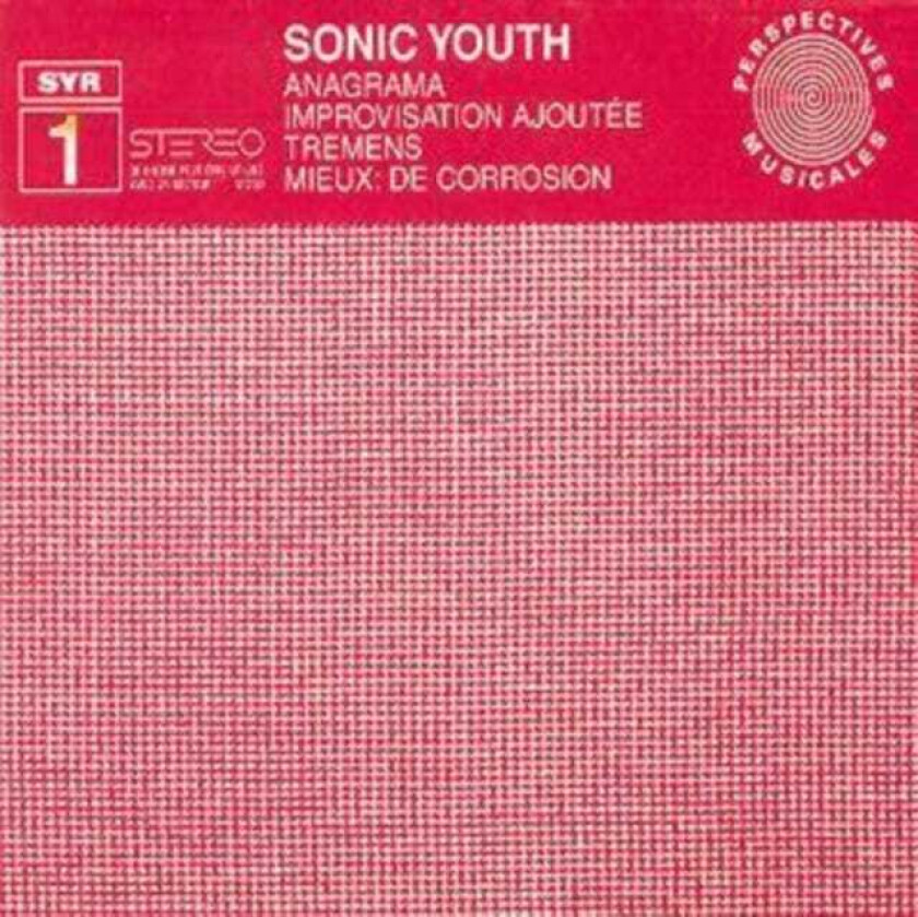 Sonic Youth Anagrama SYR 1 CD