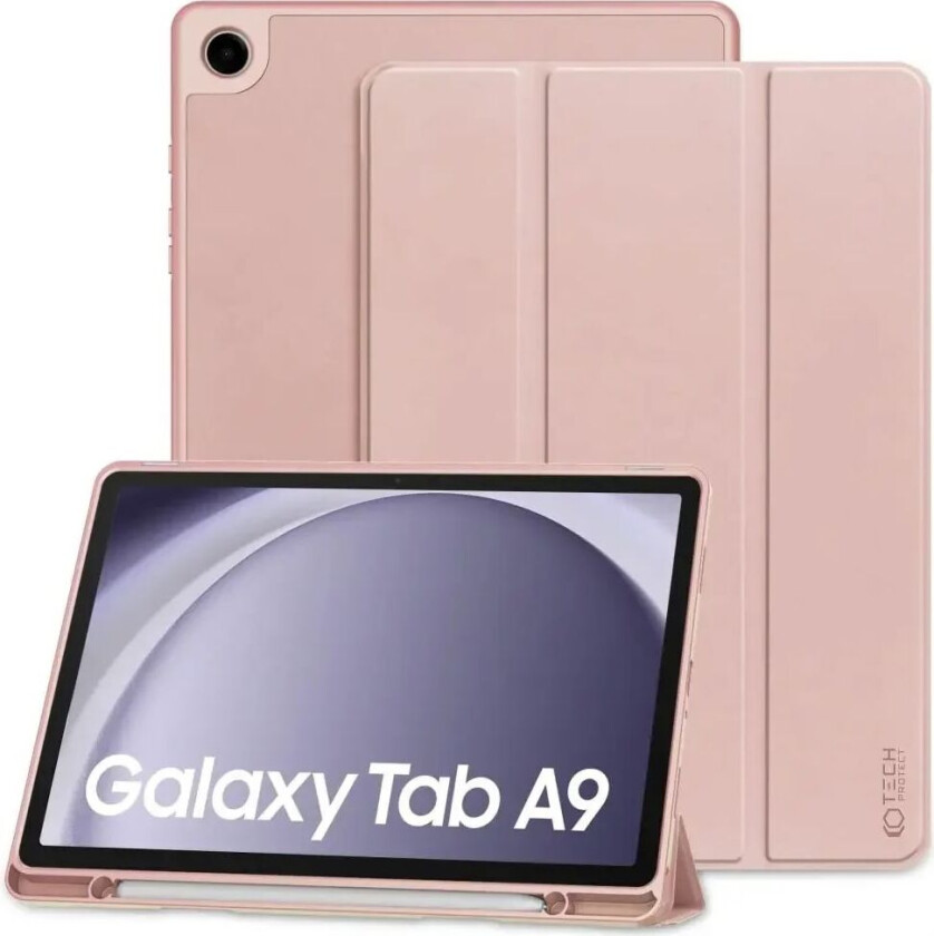 Tech-Protect Samsung Galaxy Tab A9 Tech-Protect SC Tri-fold Deksel - Rosa
