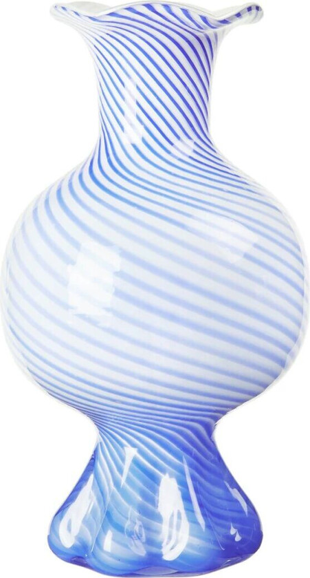 Bilde av Mella vase 30 cm Intense blue-off white