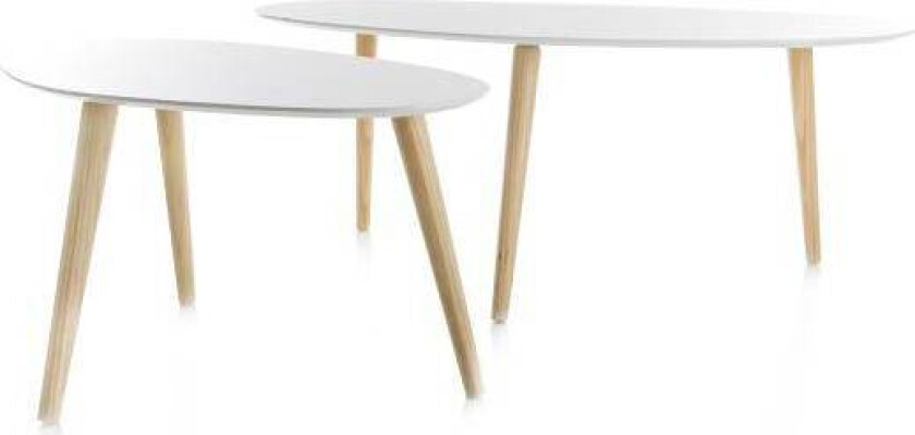 Sofabord Ola S/2 Hvit 193001