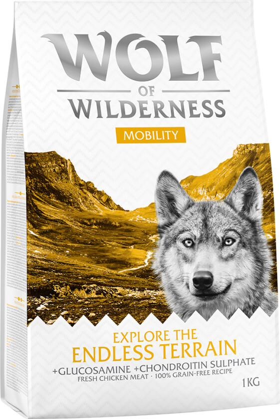 1 kg Wolf of Wilderness hundefôr til spesialpris! - Explore The Endless Terrain - Mobility