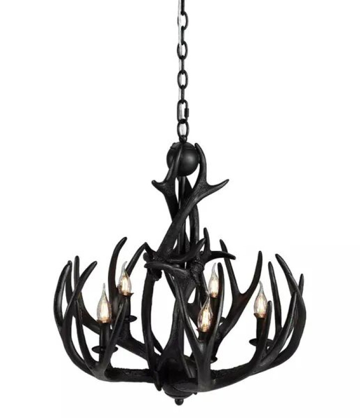 Artwood Antler Small Chandelier Svart