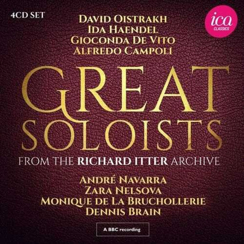 Diverse Klassisk Great Soloists From The Richard Itter Archive CD