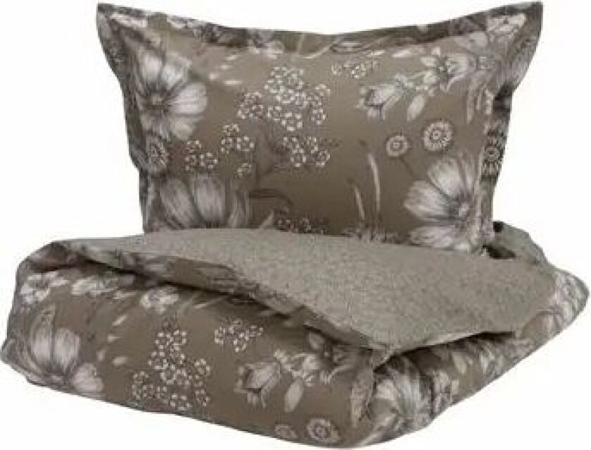 Borås sengetøy - 140x200 cm - Siena Beige - Sengesett i 100% bomullsateng - Borås Cotton sengetøy