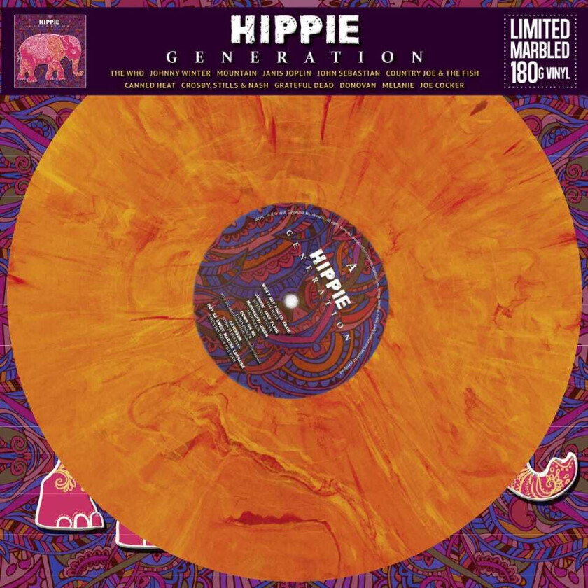 Diverse Artister  Hippie Generation  LP/Vinyl