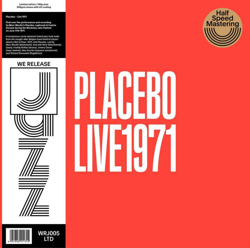 Placebo (Belgia) Live 1971 Half Speed Master LP/Vinyl