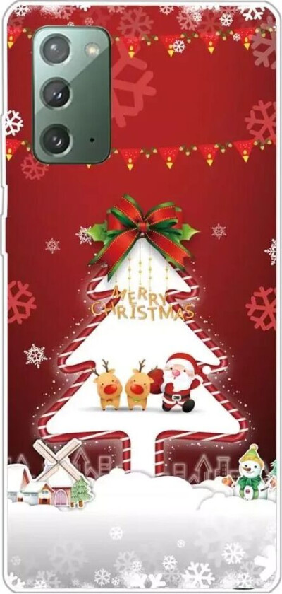 Samsung Galaxy Note 20 Fleksibelt Plast Jule Deksel - Snølandskap