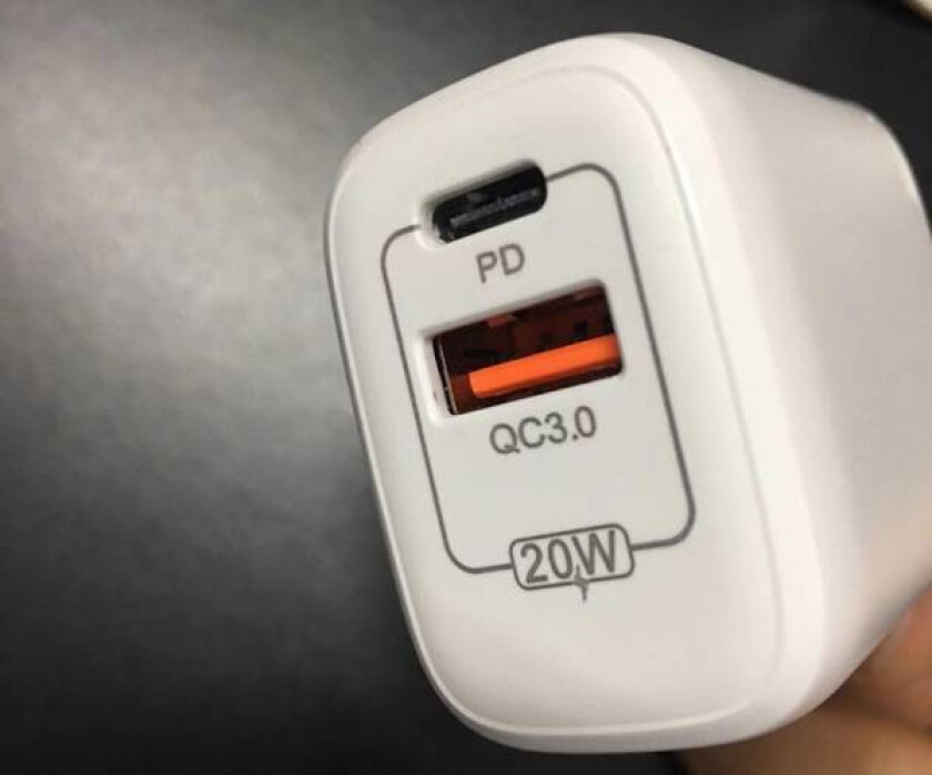 Hurtiglader Usb A+c, Qc 3.0, 20w, Hvit