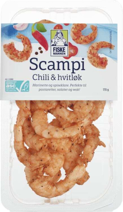 Scampi Chili Hvitløk Asc 170g