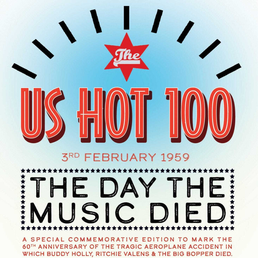 Diverse Artister  Us Hot 100 3rd February 1959  The Day The Music Died  CD