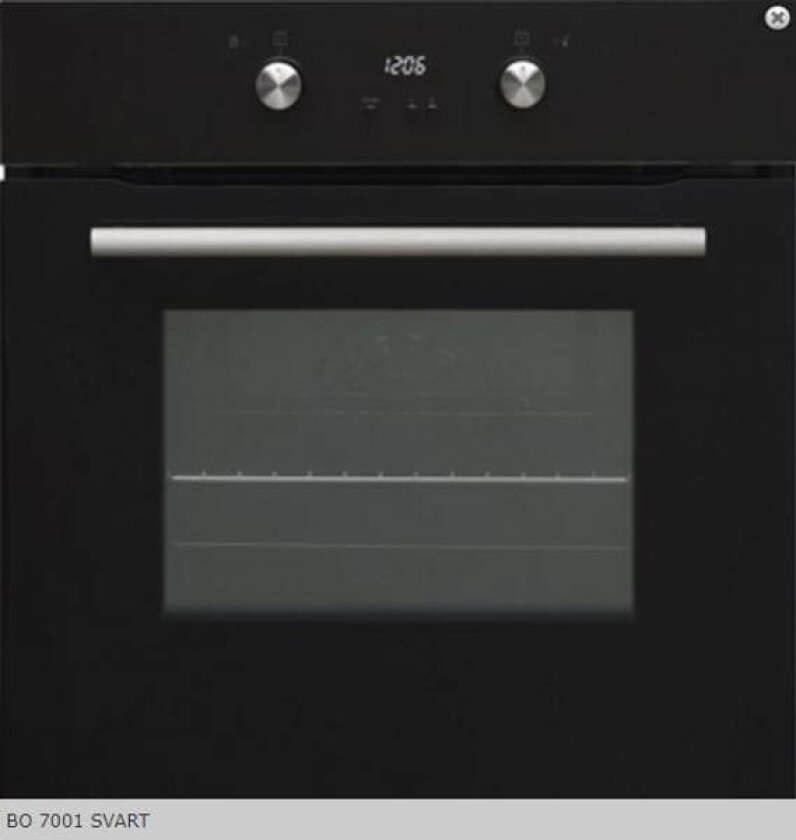 Integrert Stekeovn Sort bo 7001 Sr