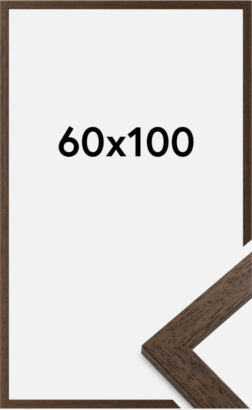Ramme Brown Wood Akrylglass 60x100 Cm