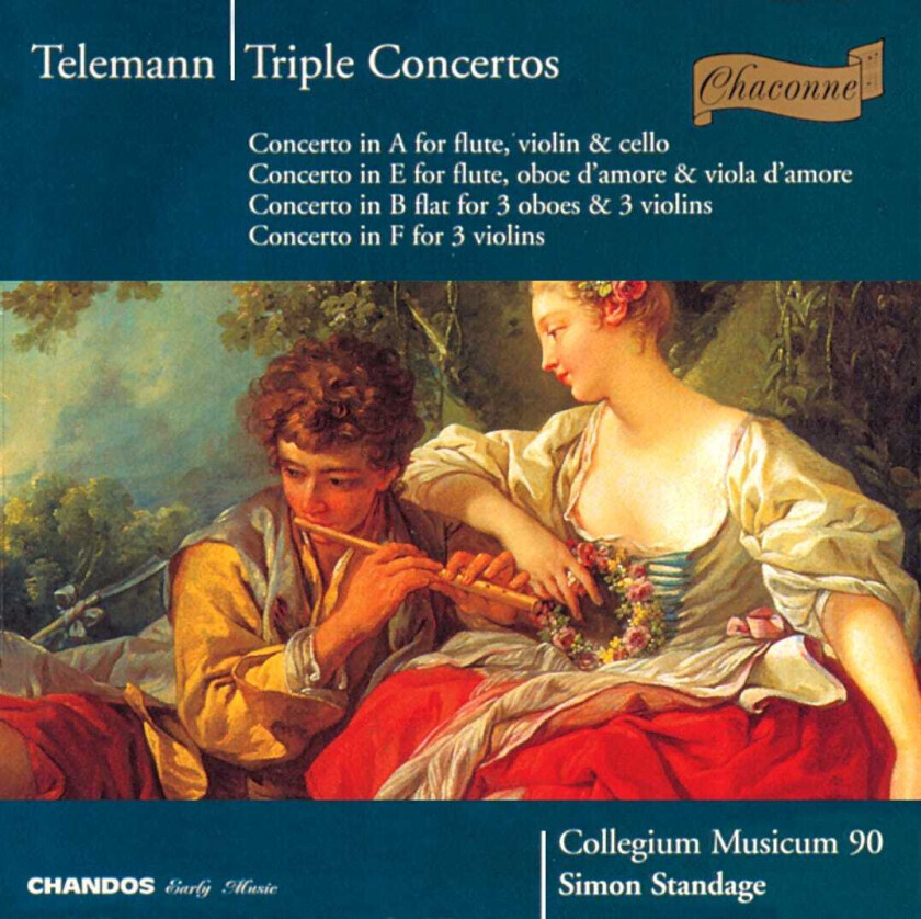 Anthony Robson, Collegium Musicum 90 Orchestra, Nicholas Anderson, Catherine Weiss, Simon Standage, Micaela Comberti, Richard Lee, Rachel Brown, Jane Coe  Telemann: Concertos  CD