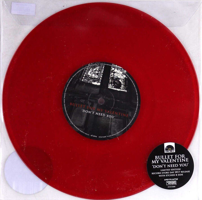 Bullet For My Valentine Don't Need You (RSD) LP/Vinyl