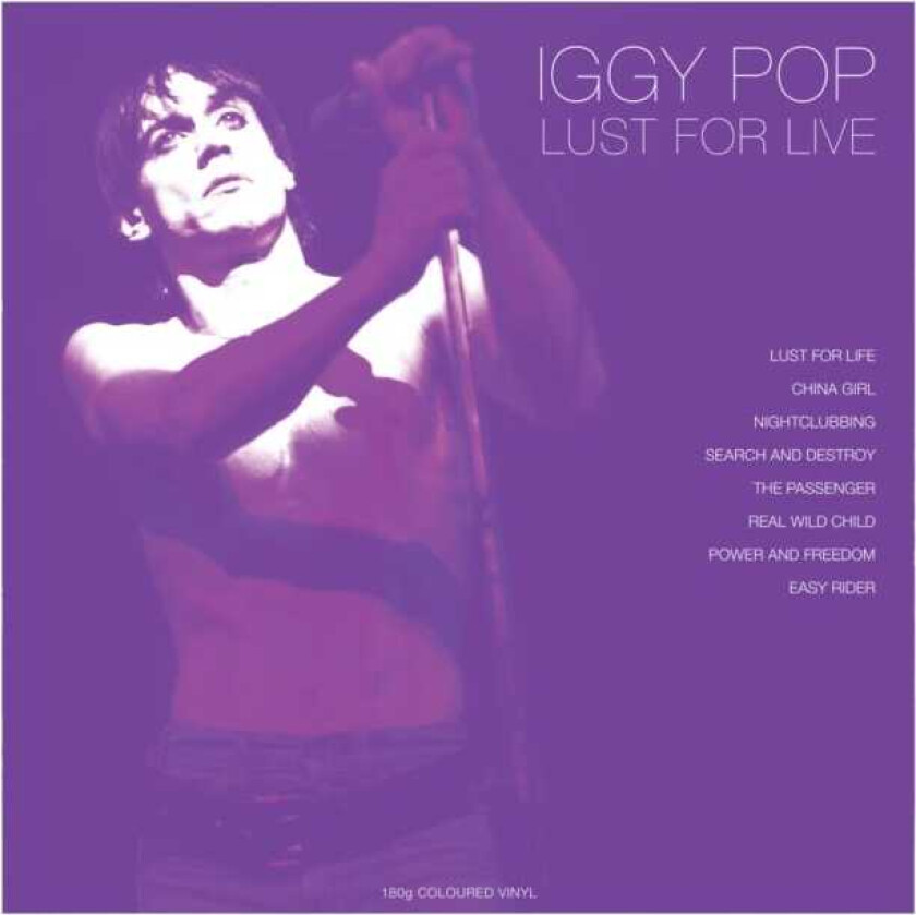Iggy Pop Lust For Live LP/Vinyl