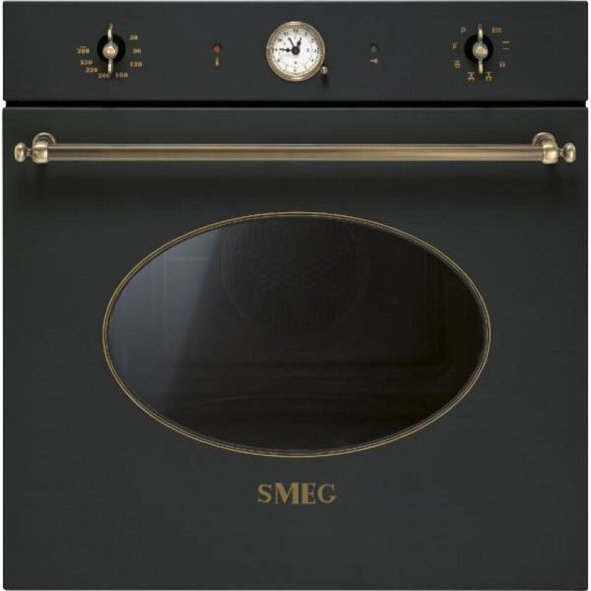 SMEG Colonial Multifunksjon Ovn Sort 60 Cm Sfp805ao