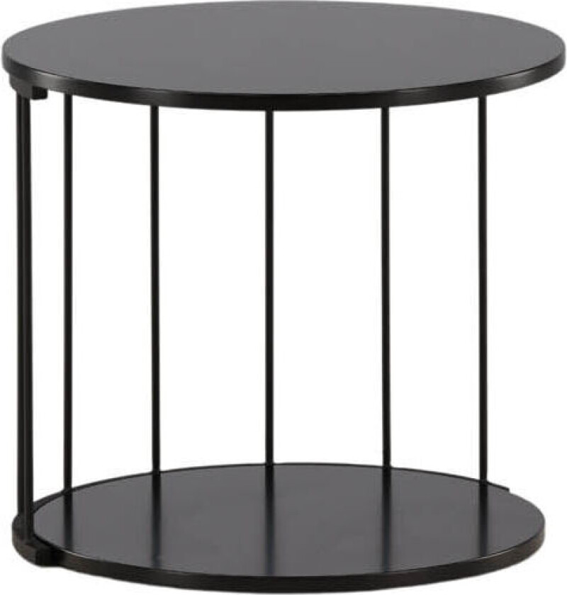 Hobart hjørnebord Ø50cm svart.