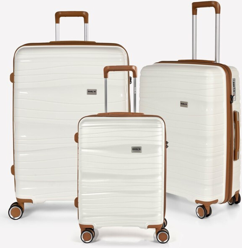 Travel Alfrida Collection 3-set Suitcase White
