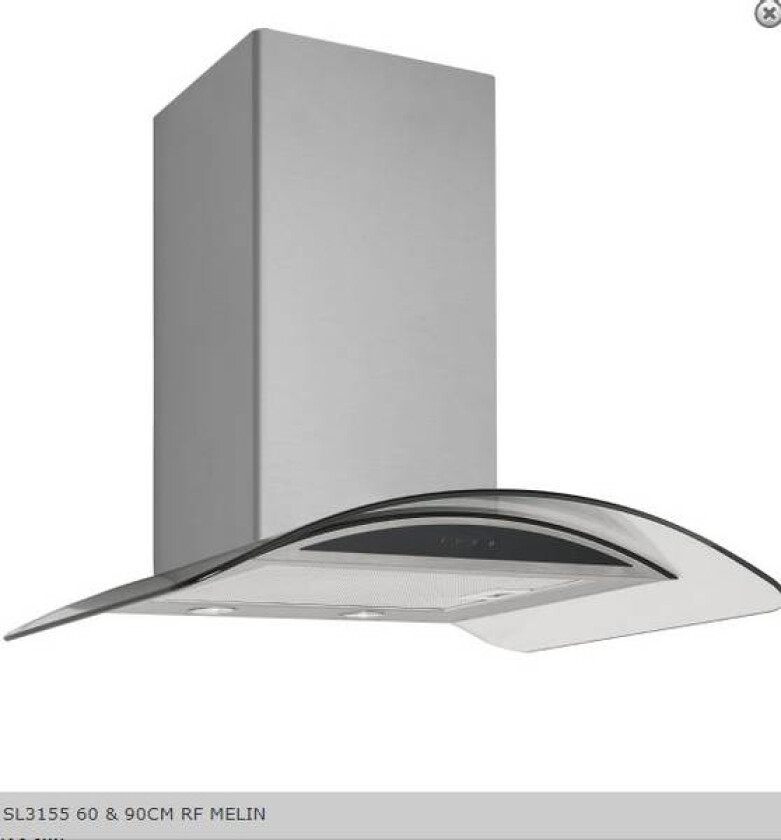 Ventilator Vegghengt Stål sl 3155-60 Rf melin