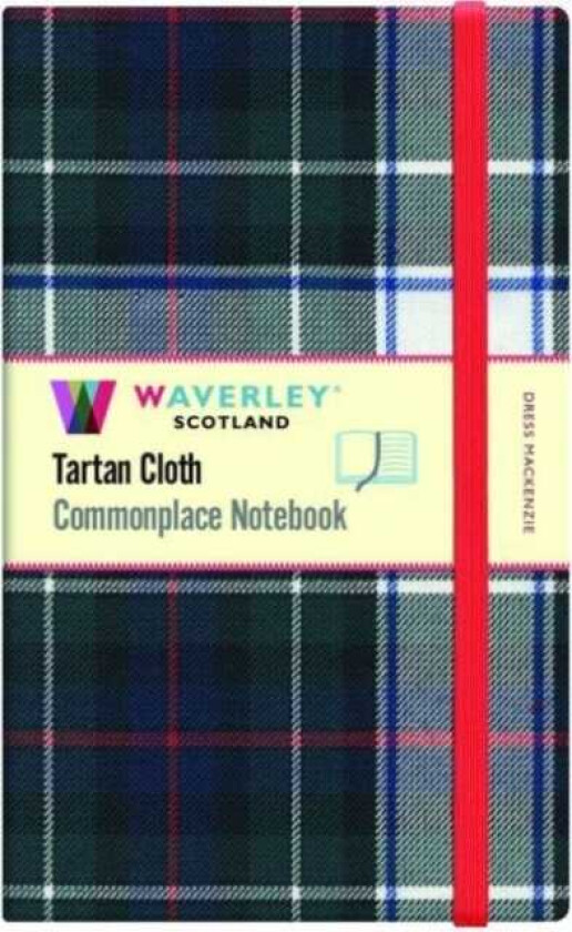 Dress Mackenzie Large Tartan Notebook: 21 x 13cm Waverley Scotland Tartan Cloth Commonplace Note