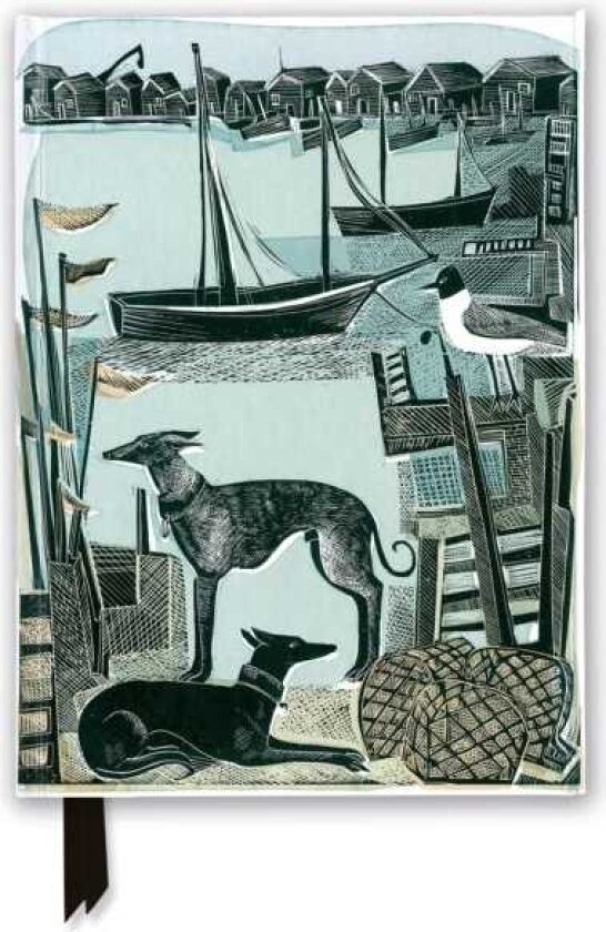 Angela Harding: Harbour Whippets (Foiled Journal)