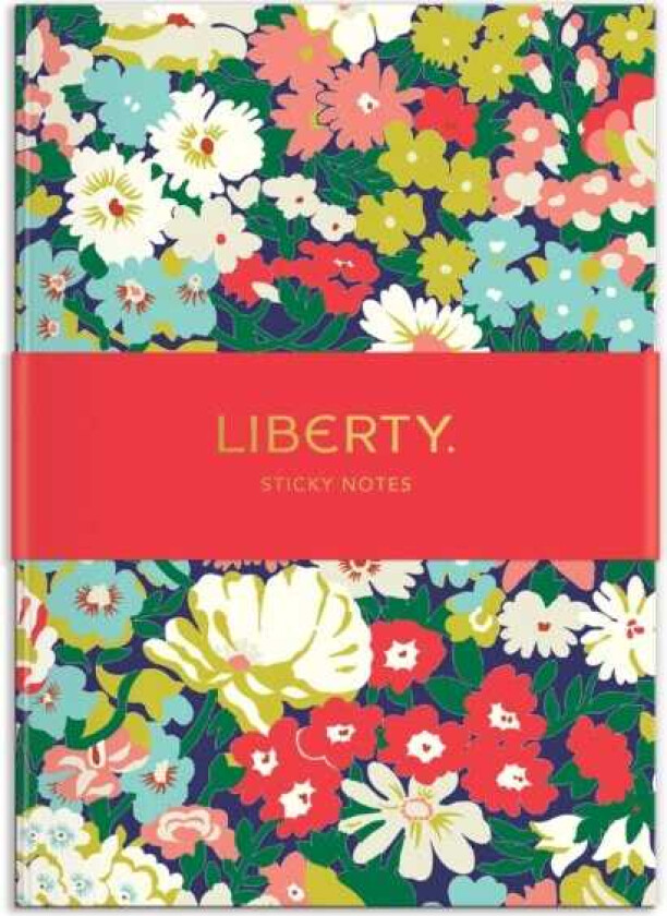 Liberty Floral Sticky Notes Hard Cover Book