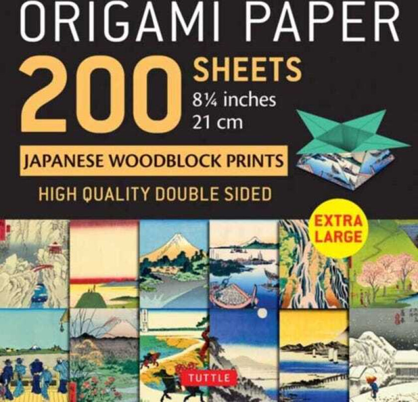 Origami Paper 200 sheets Japanese Woodblock Prints 8 1/4" Extra Large Tuttle Origami Paper: Double