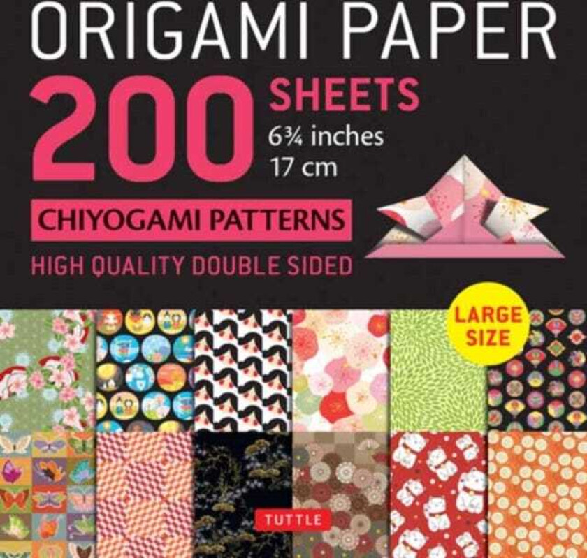 Origami Paper 200 sheets Chiyogami Patterns 6 3/4" (17cm) Tuttle Origami Paper: DoubleSided Origa
