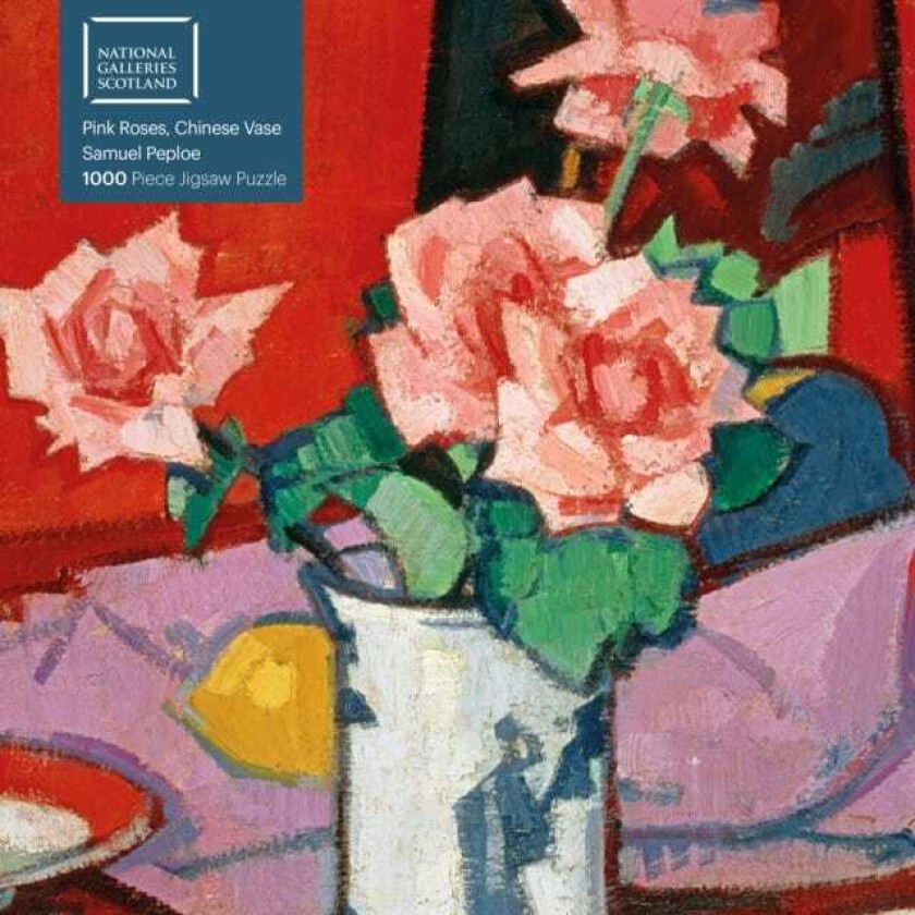 Adult Jigsaw Puzzle National Galleries Scotland Samuel Peploe: Pink Roses, Chinese Vase 1000Pie