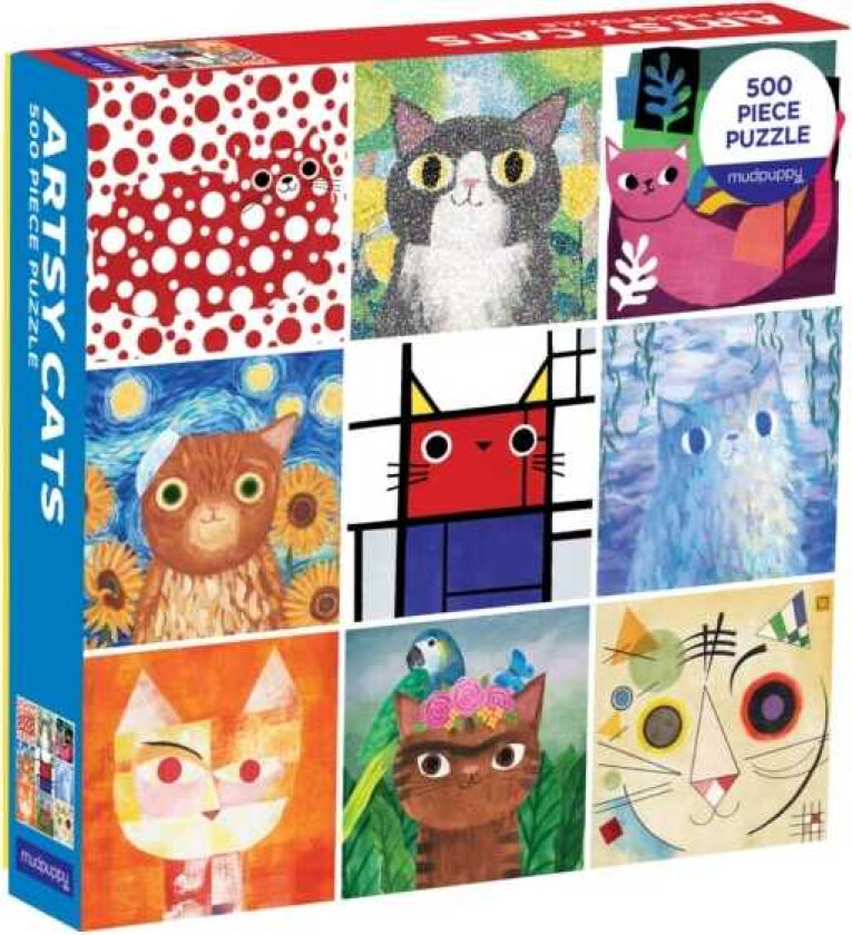 Artsy Cats 500 Piece Family Puzzle