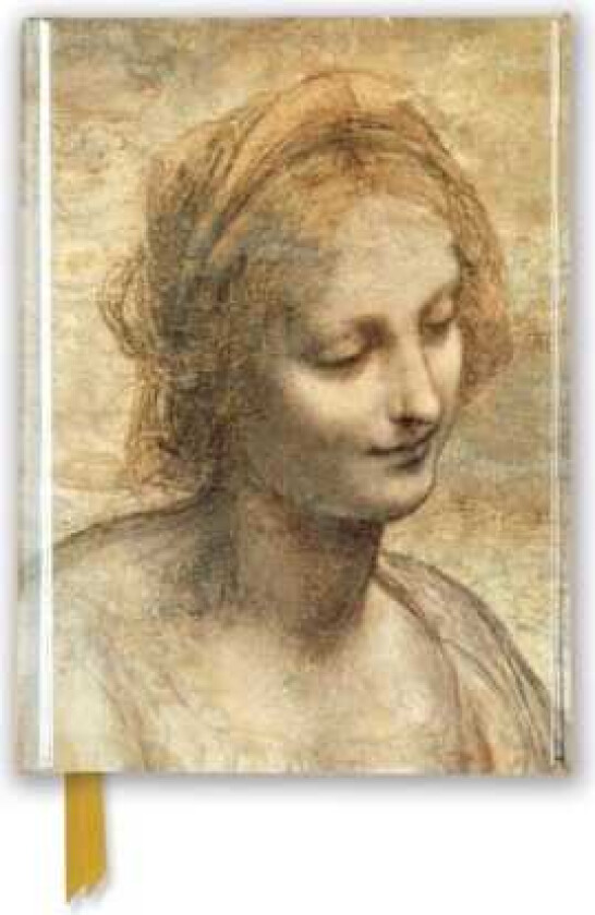 Leonardo da Vinci: Detail of the Head of the Virgin (Foiled Pocket Journal)