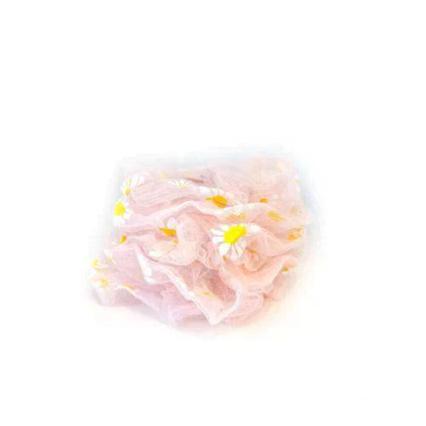 Organza Scrunchie Mønster - Sunflower Pink