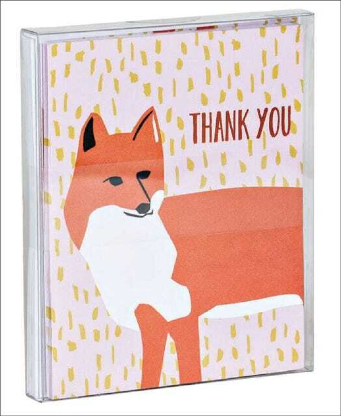 Foxy Thank You Notecard Set av Ampersand (Cards)