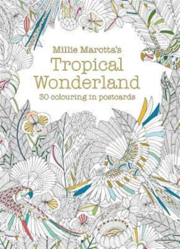 Millie Marotta's Tropical Wonderland Postcard Book 30 beautiful cards for colouring in