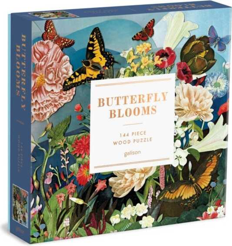 Butterfly Blooms 144 Piece Wood Puzzle