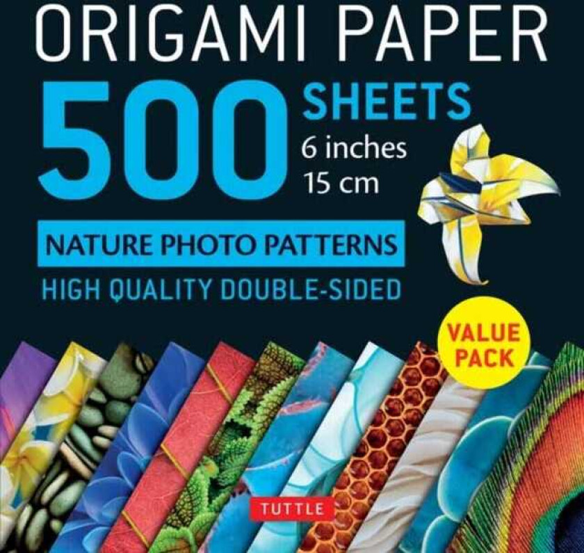 Origami Paper 500 sheets Nature Photo Patterns 6" (15 cm) Tuttle Origami Paper: DoubleSided Origa